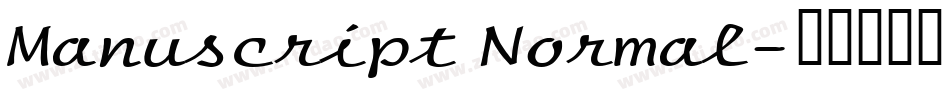 Manuscript Normal字体转换